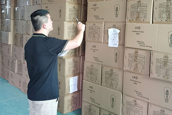 checking products in the warehouse